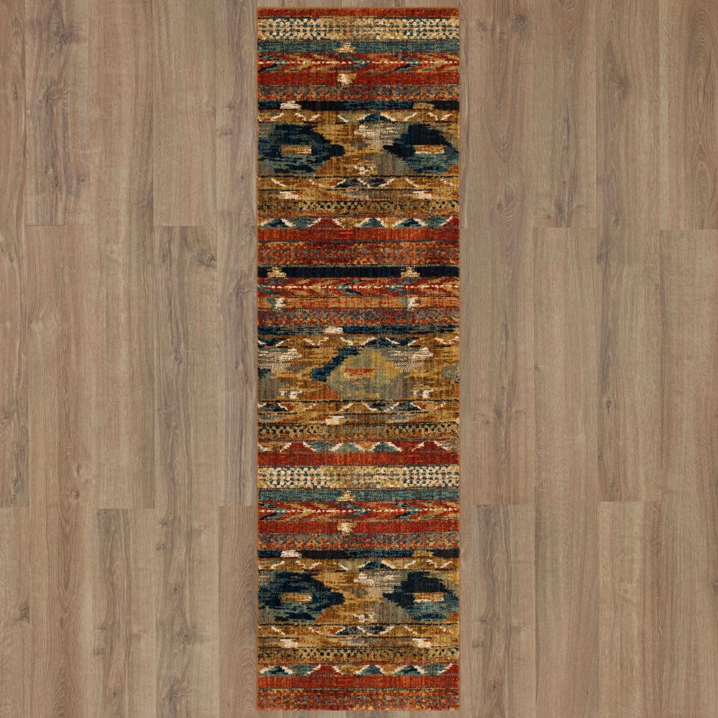 Spice Market Infused in Aquamarine Area Rugs