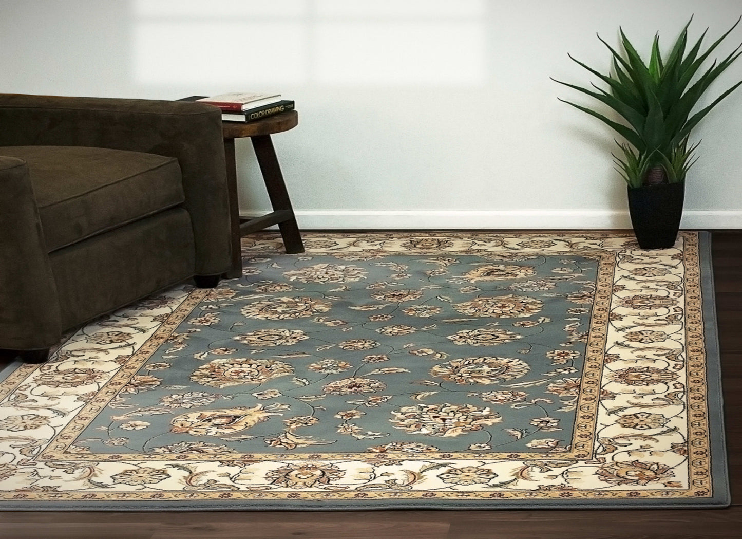 ANCIENT GARDEN - LIGHT BLUE/IVORY