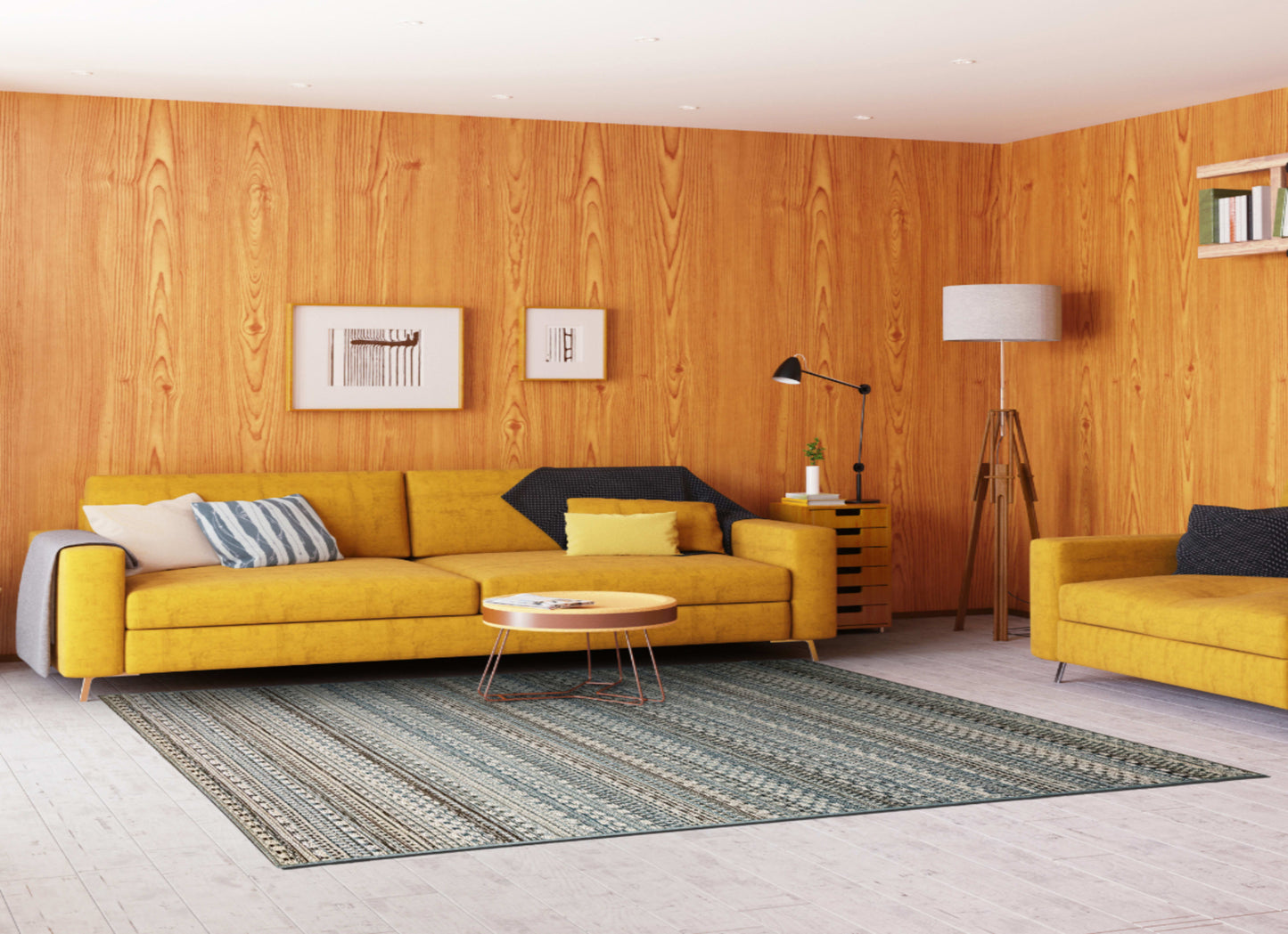 BRIGHTON - BEIGE/BLUE