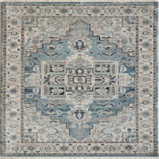JUNO - LIGHT BLUE/CREAM in Light Blue/Cream Area Rugs