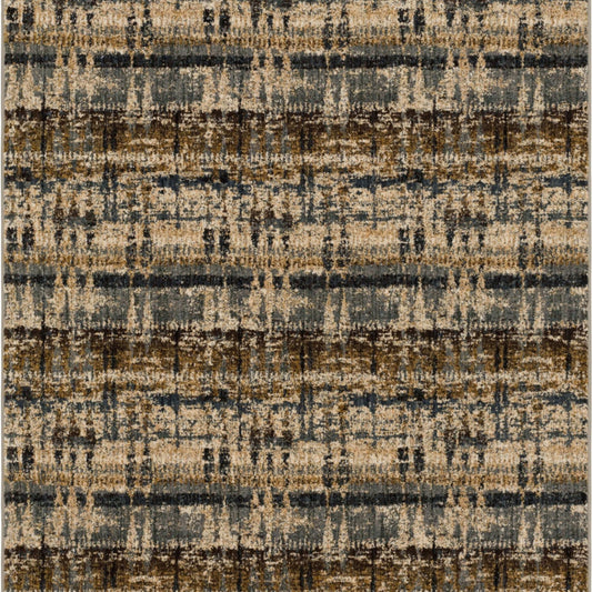Kaleidoscopic Denim in Denim Area Rugs