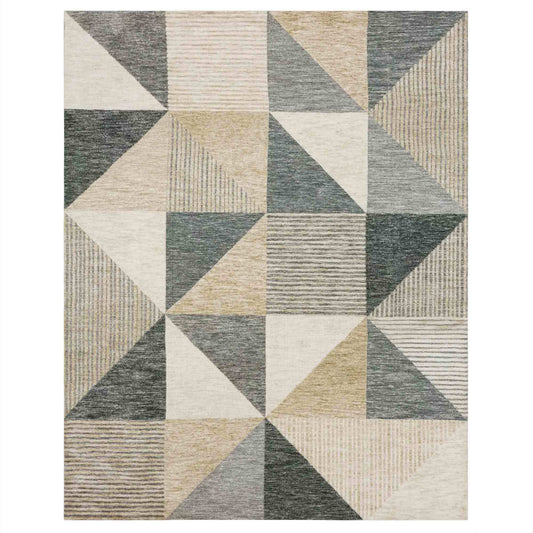 Oblique Tan in Tan 5'3"x7'10" Area Rugs