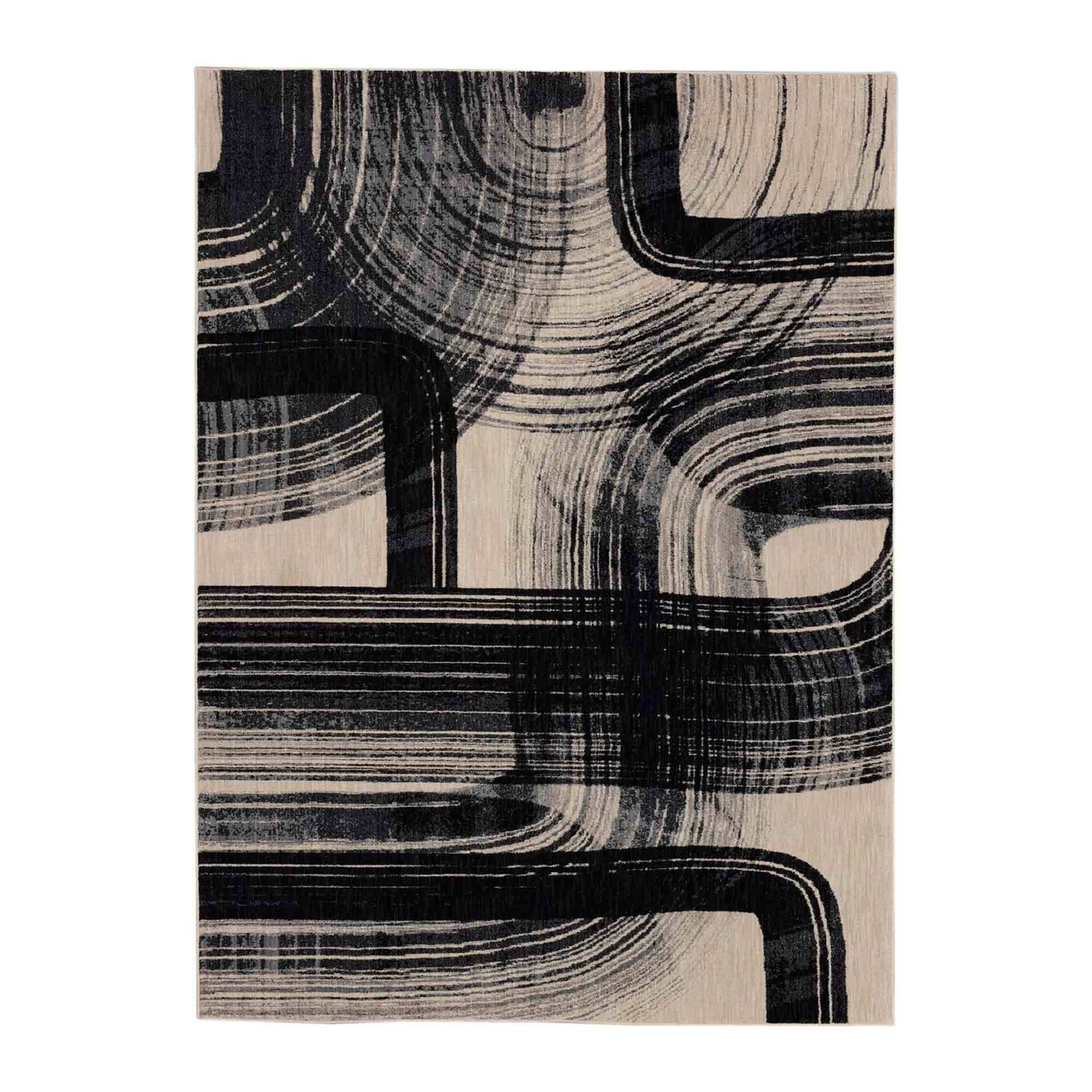 Orion Obsidian in Obsidian 5'3"x7'10" Area Rugs