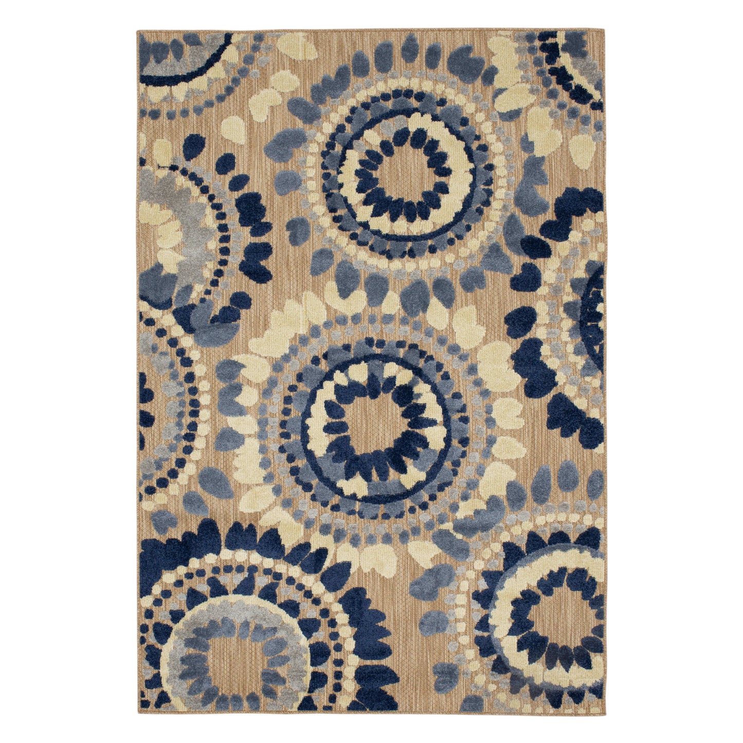 Cabana Bliss Bay in Blue Area Rugs