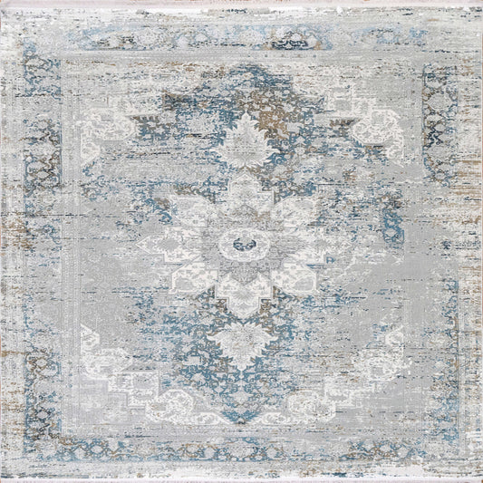RUBY - GREY/BLUE in Grey/Blue Area Rugs