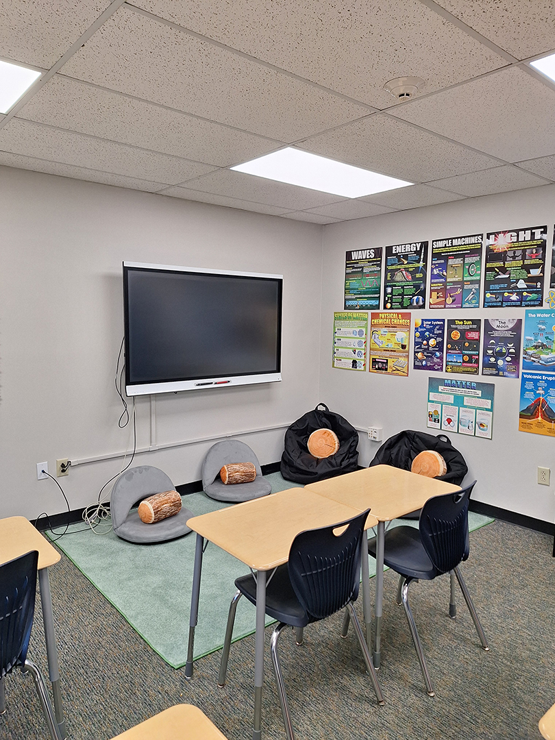 New rug in classroom
