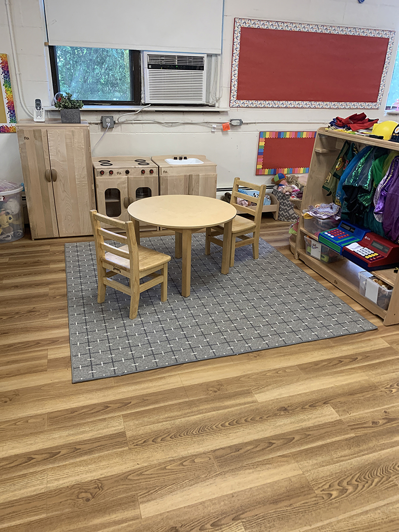 New rug in classroom