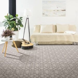 Living room carpet with guitar | Havertown Carpet