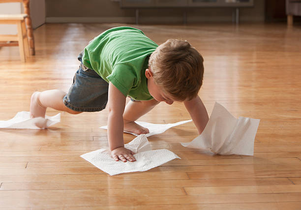 Kid cleaning floor | Havertown Carpet