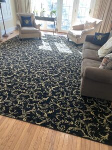 patterned customer area rug